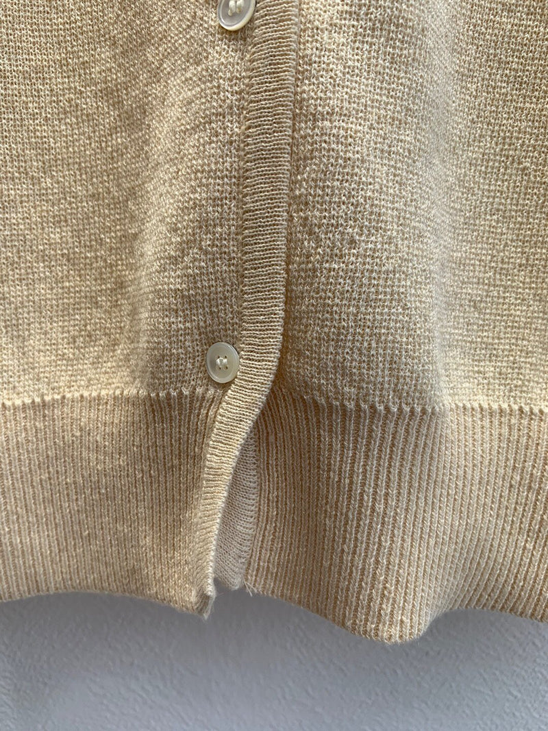 Button-Down Collar Knit