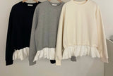 Balloon Hem Sweatshirt