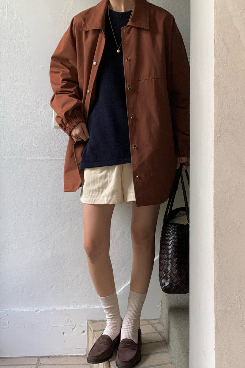 Minimalist Snap-Button Jacket