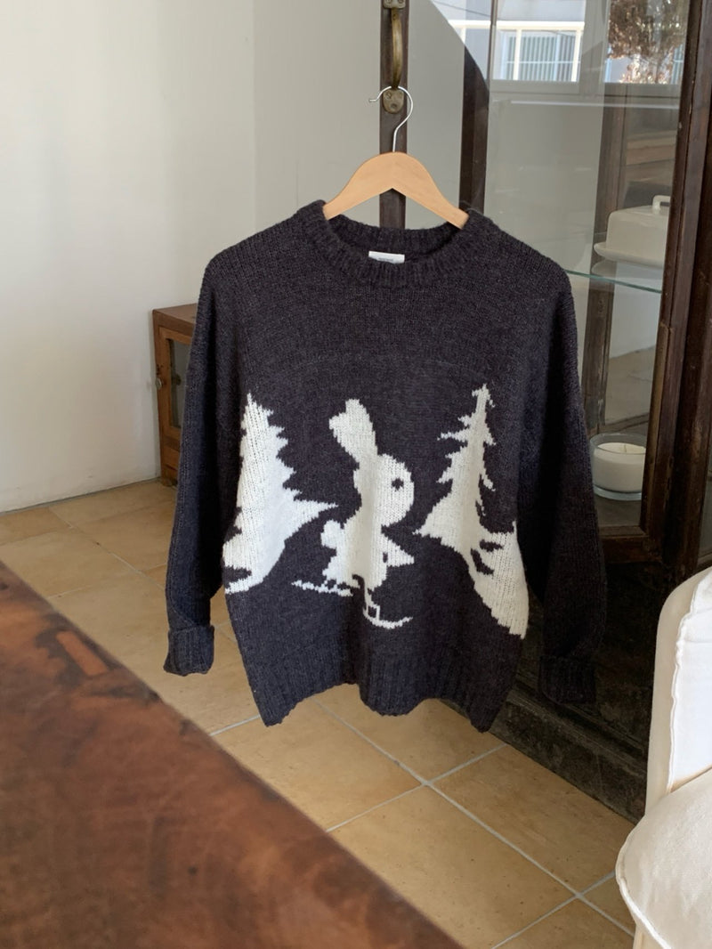 Playful Rabbit Sweater