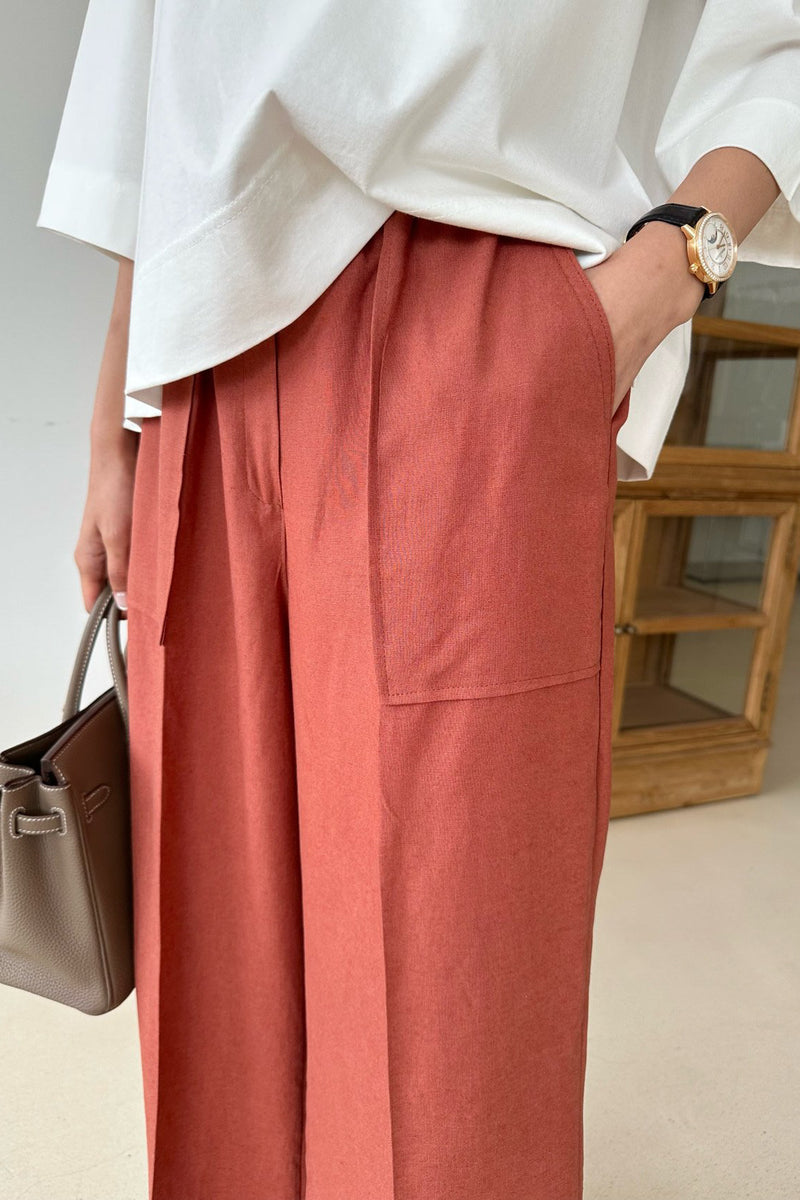 Comfy Linen Blend Trousers