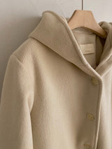 Cozy Hooded Wool Coat