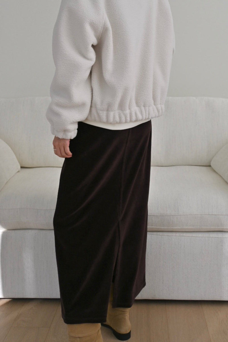 Velvet Lounge Maxi Skirt