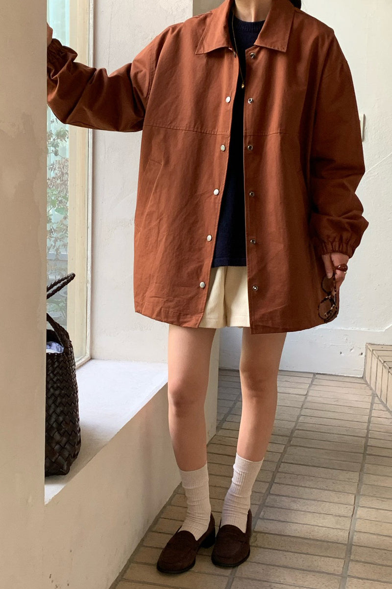 Minimalist Snap-Button Jacket