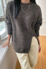 Front Slit Sweater