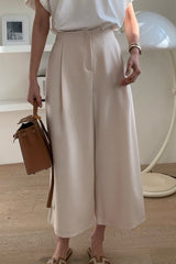 Classic Pintuck Wide Pants