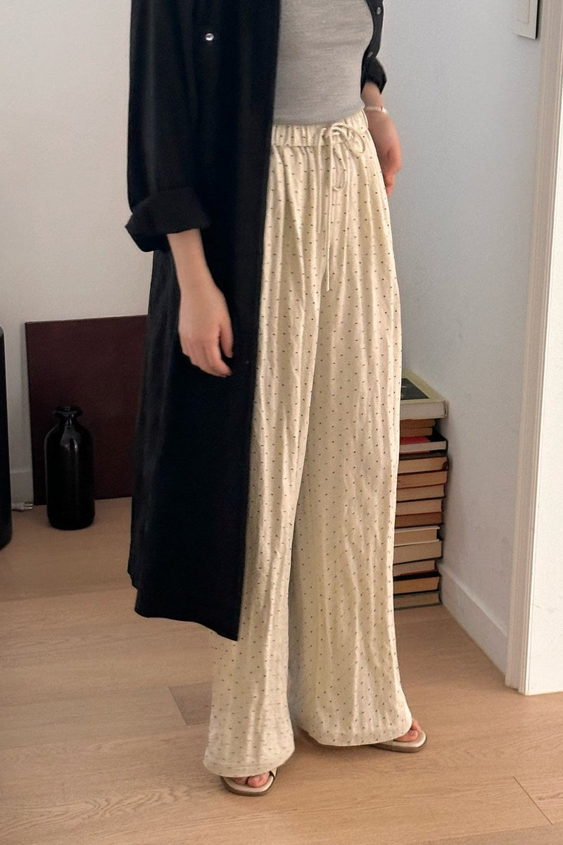 Polka Dot Banding Pants