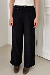 Corduroy Semi Wide Pants