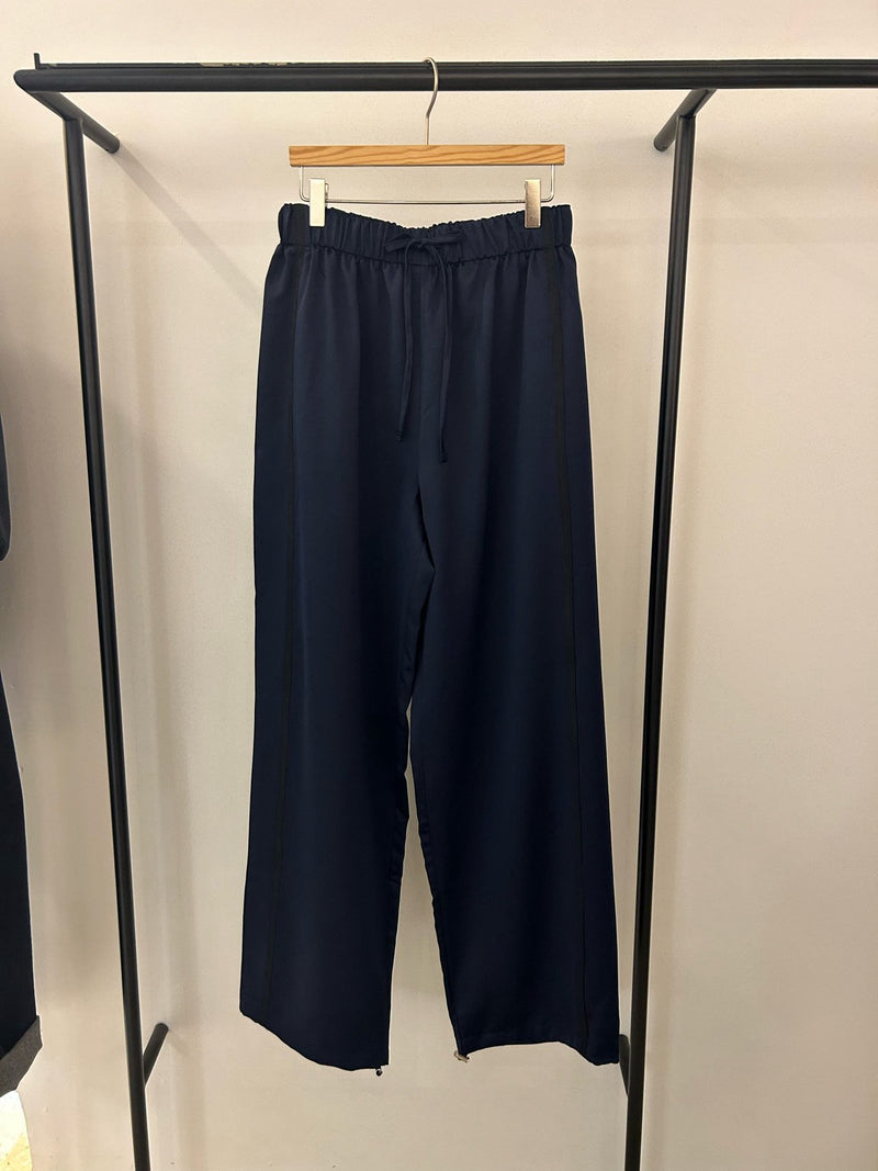 Side Stripe Satin Slacks