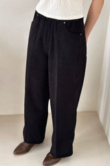 Corduroy Semi Wide Pants