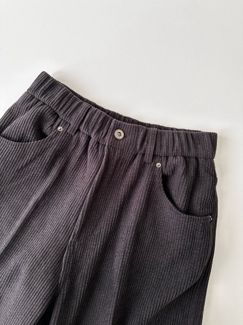 Corduroy Semi Wide Pants