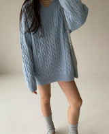 CABLE KNIT DRESS