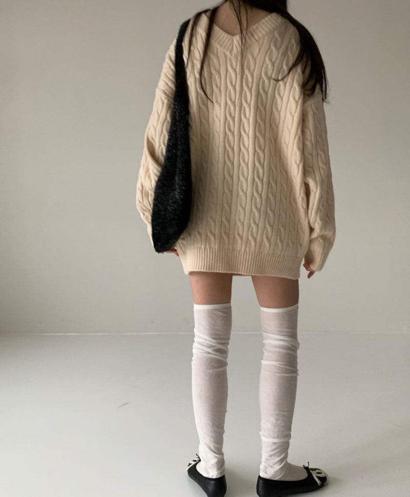 CABLE KNIT DRESS