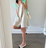 POCKET ROMPER WITH BACK STRING