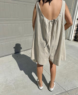 POCKET ROMPER WITH BACK STRING