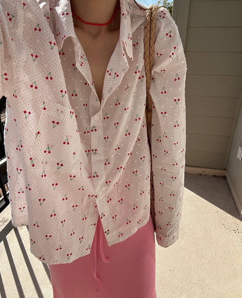 [FREE SHIPPING] CHERRY SHIRT