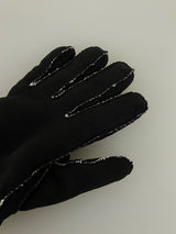 [FREE SHIPPING] BLACK SUEDE GLOVE