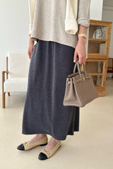 Soft Stretch Wool Skirt