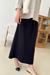 Soft Stretch Wool Skirt