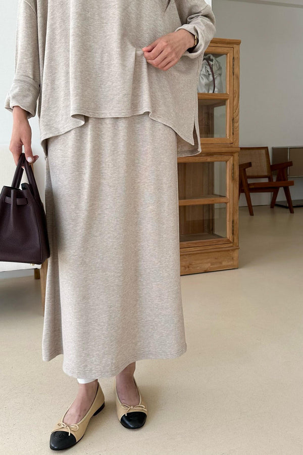 Soft Stretch Wool Skirt