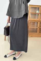 Soft Stretch Wool Skirt